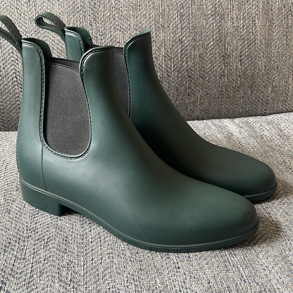 J. Crew Green Chelsea Rain Boots Women’s Size 8 main image 10